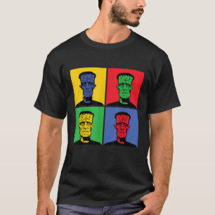 Camiseta Arte pop retro Frankenstein vintage para Halloween