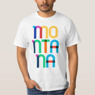 Camiseta Arte Pop Retro Vintage de Montana de los 80 Colori