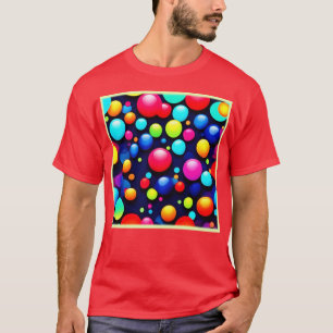 Camiseta Arte pop vibrante de burbuja