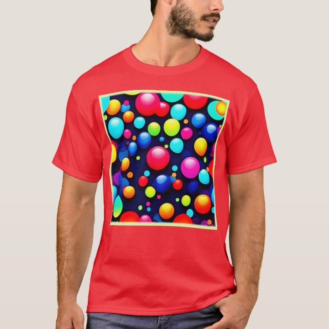 Camiseta Arte pop vibrante de burbuja (Anverso)