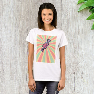 Camiseta Arte Pop Vintage de Caramelo Envuelto