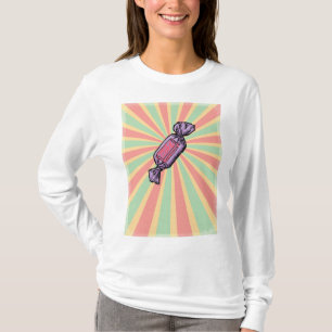 Camiseta Arte Pop Vintage de Caramelo Envuelto