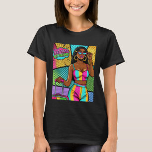 Camiseta Arte Pop Wow Melanina Mujer Atrapa Vuelos No Sient