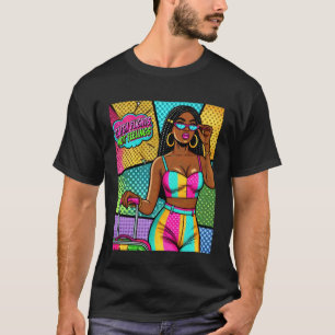 Camiseta Arte Pop Wow Mujer Melanina Atrapa Vuelos No Sient