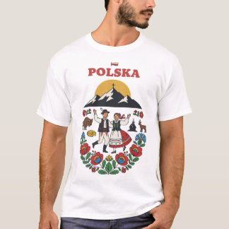 Camiseta Arte Popular de Montaña de la Tatra Polaca