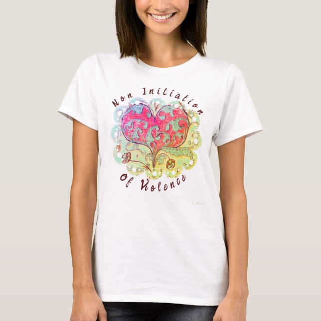 Camiseta Arte Popular No Iniciación De La Violencia (Anverso)