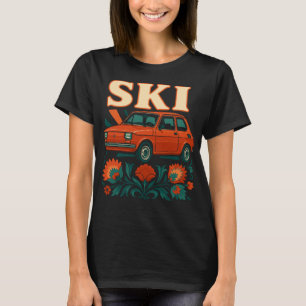 Camiseta Arte popular retro Maluch polaco