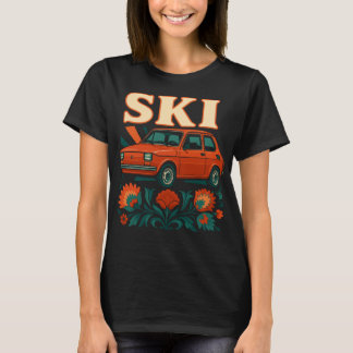 Camiseta Arte popular retro Maluch polaco
