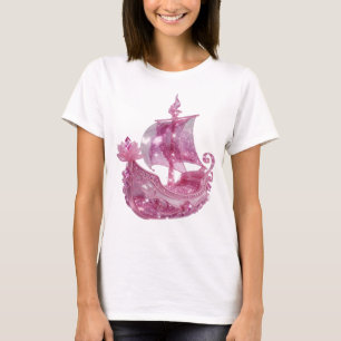 Camiseta Arte portable BARCO GLITTER PINK Chic