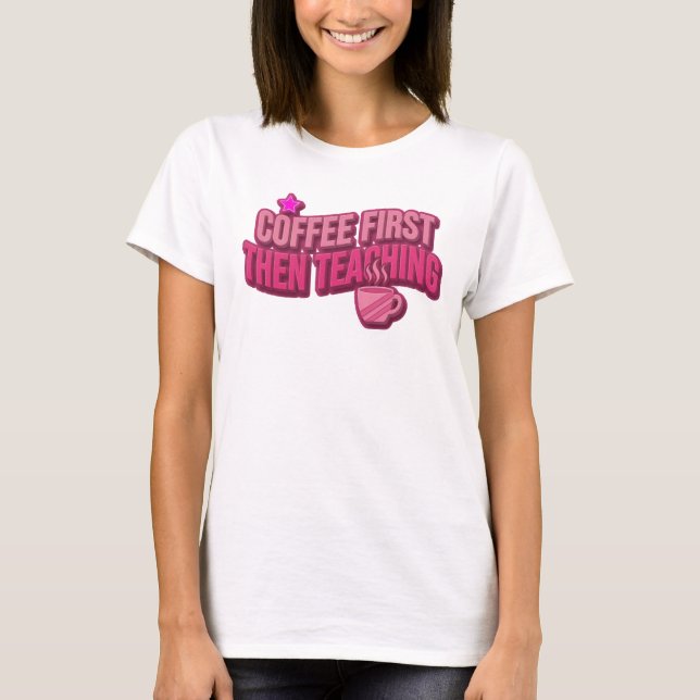 Camiseta Arte portable COFEE PRIMERO ENSEÑANZA (Anverso)
