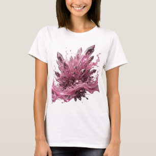 Camiseta Arte portable ESENCIA DE CRISTAL de plata impresio