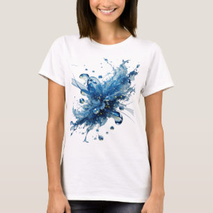 Camiseta Arte portable FLOR DE AGUA de Plata Impactante