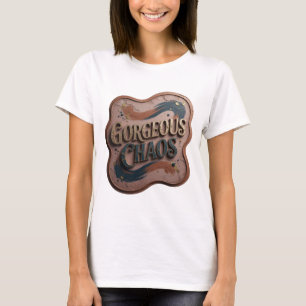 Camiseta Arte portable GORGEOUS CHAOS de oro intenso