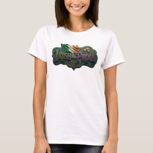 Camiseta Arte portable morado crujiente ORGULLO IRLANDÉS
