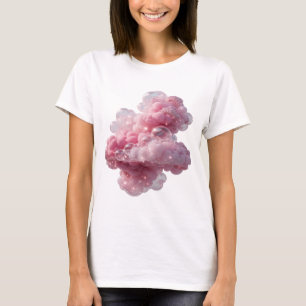 Camiseta Arte portable NUBES ROSADAS PLATA BRILLANTE
