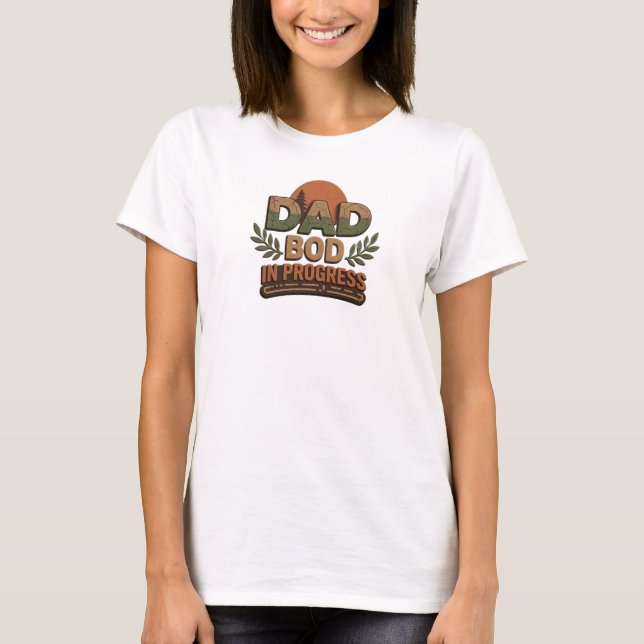 Camiseta Arte portable PROGRESO DE PAPÁ Bold & Beautiful (Anverso)