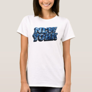 Camiseta Arte portátil CATCHY BLUE NUEVA YORK