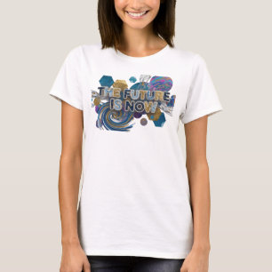 Camiseta Arte portátil Clean Blue EL FUTURO ES AHORA