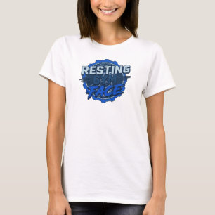 Camiseta Arte portátil con rostro de gimnasio en reposo ele