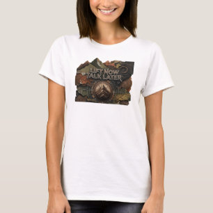 Camiseta Arte portátil Crisp Pink LIFT NOW TALK LATER