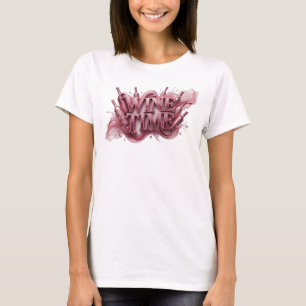 Camiseta Arte portátil de CLEAN RED WINE TIME