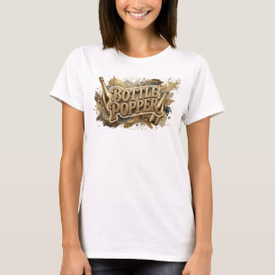 Camiseta Arte portátil de naranja llamativo POPPER DE BOTEL