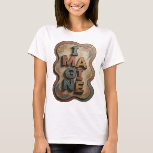 Camiseta Arte portátil IMAGINA Azul Fresco