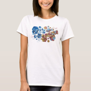 Camiseta Arte portátil LET'S DREAM Azul elegante
