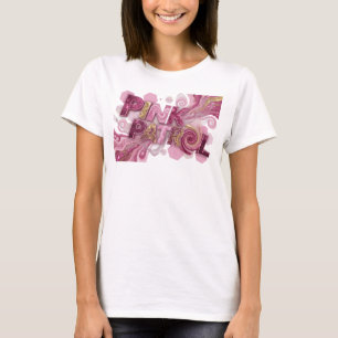 Camiseta Arte portátil PINK PATROL Rosa Intenso