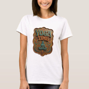Camiseta Arte portátil Sharp Teal YOGA TIME