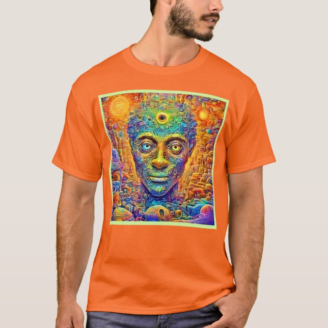 Camiseta Arte Psicodélico de la Mente (Anverso)