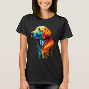Camiseta Arte que gotea Labrador Retriever Lab Labradores L