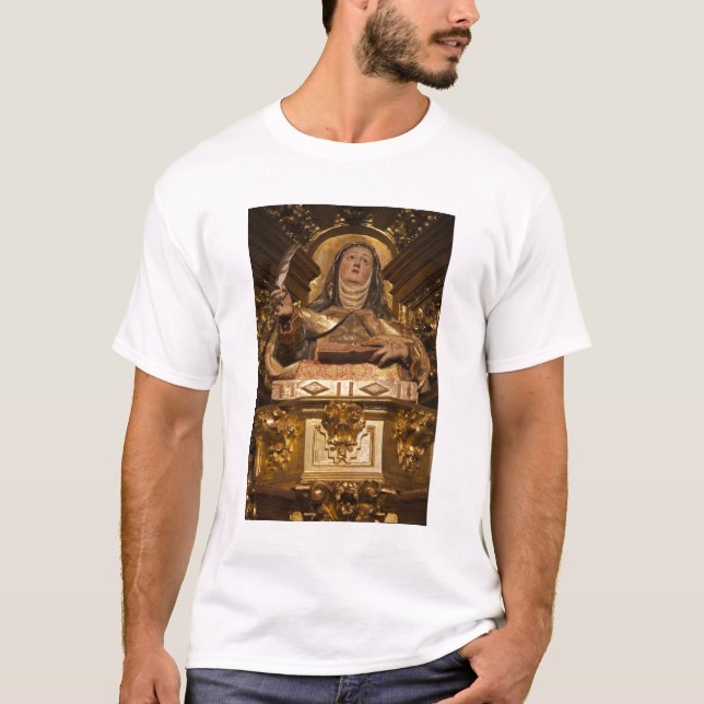 Camiseta Arte religioso que representa a Santa Teresa (Anverso)