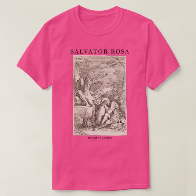 Camiseta Arte renacentista de época salvadora Rosa Dream (Diseño del anverso)