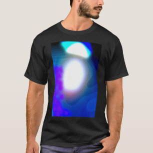 Camiseta Arte Resumen Azul Y Púrpura Expuesto 7003