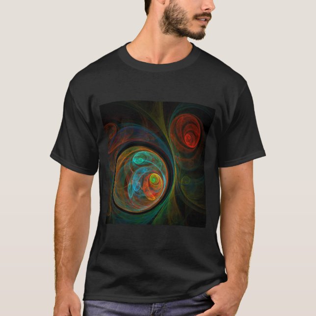 Camiseta Arte resumido azul de renacimiento (Anverso)