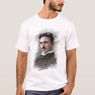 Camiseta Arte retrato de Nikola Tesla