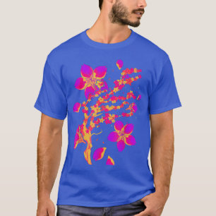 Camiseta Arte Retro 80 Japón Flor Sakura Vaporwave Cherry