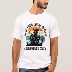 Camiseta Arte Retro de Casa Embrujada de Bruja Local de Hal