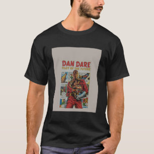 Camiseta Arte retro de historietas de Dan Dare