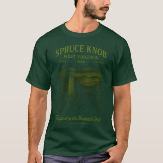Camiseta Arte retro de la naturaleza vintage de Spruce Knob