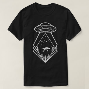 Camiseta Arte Retro de Secuestro OVNI