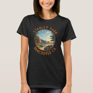 Camiseta Arte retro de Stanley Park Vancouver Canada