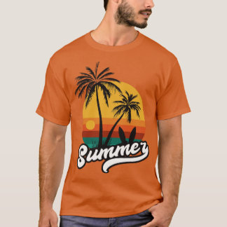Camiseta Arte retro de verano vintgae
