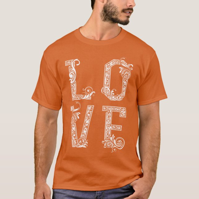Camiseta Arte retro del amor (Anverso)