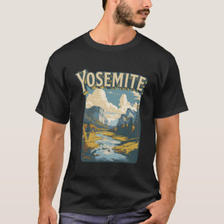 Camiseta Arte Retro Del Valle Yosemite De Los Viejos Años 1