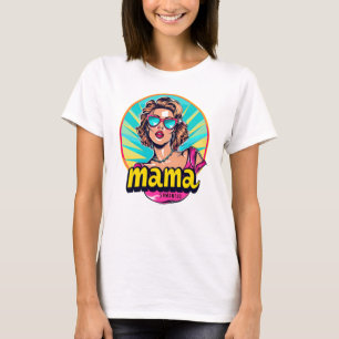 Camiseta Arte Retro Mama Pop Personalizado (3)