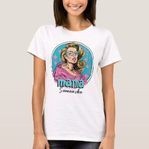 Camiseta Arte Retro Mama Pop Personalizado (8)