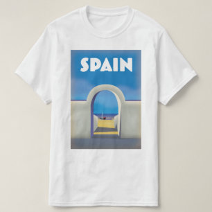 Camiseta Arte Retro Vacacional de España