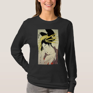 Camiseta Arte Retro Vintage de Geisha Japonesa Historia Jap